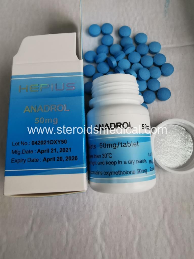 Stéroïde anabolisant oral ANADROL ou Oxymetholone 50mg