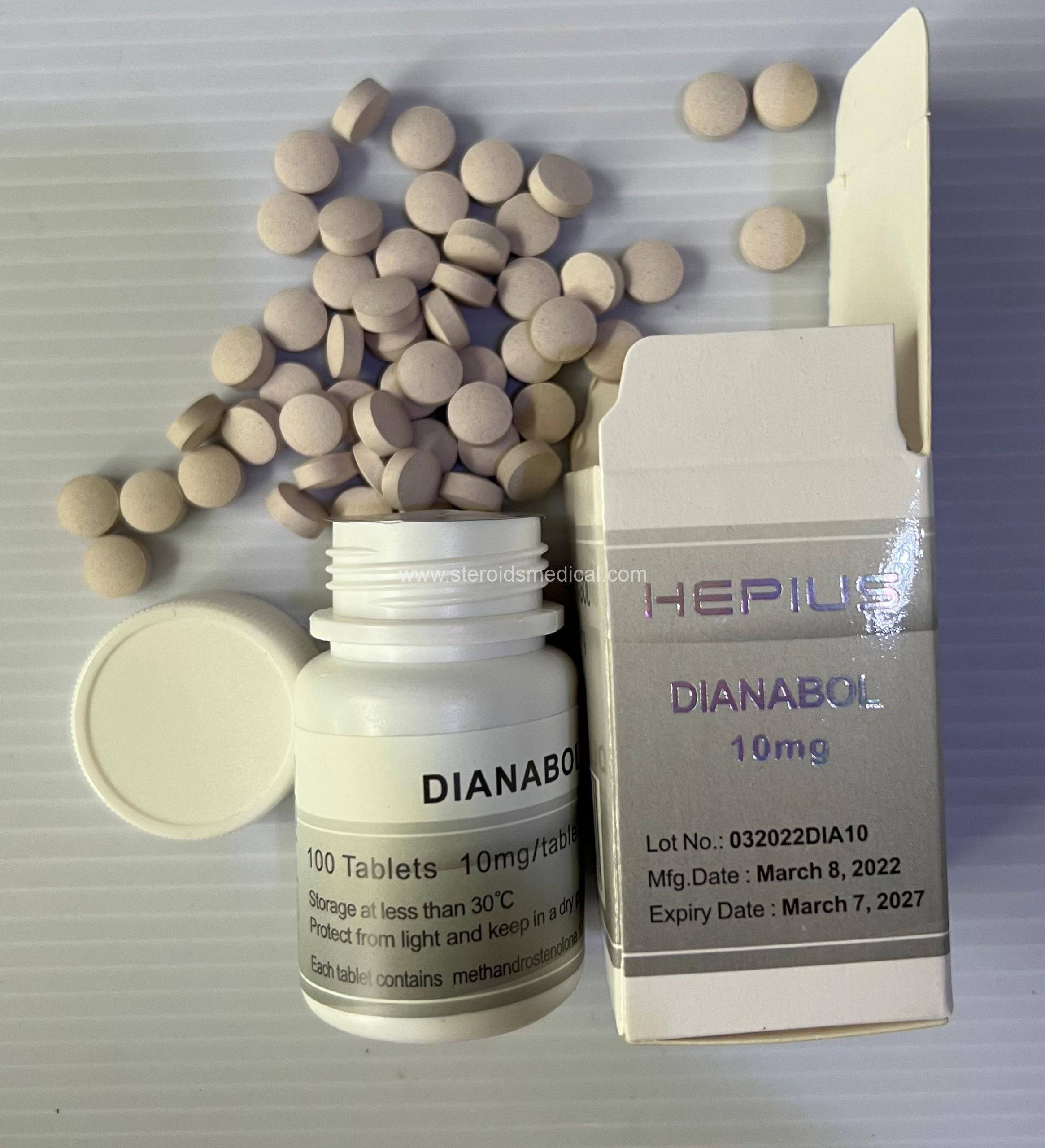 DIANABOL Methandrostenolone Methandienone 10mg/20mg/50mg