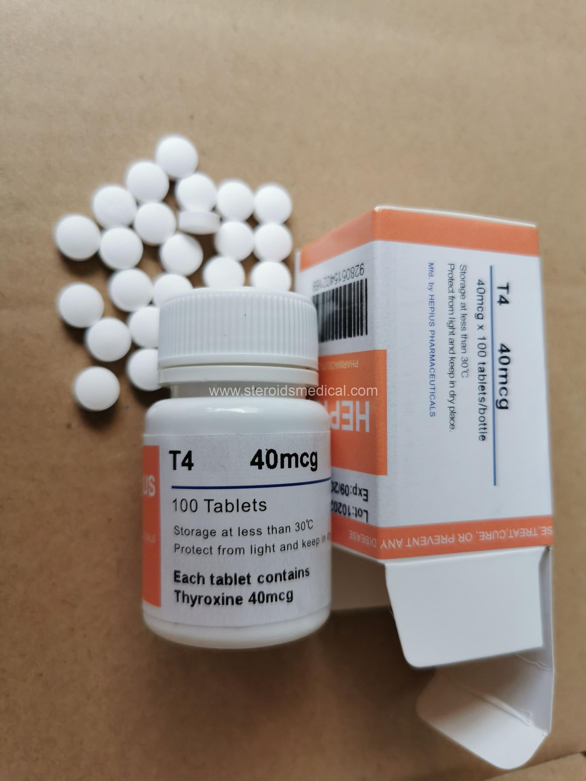 T4 tablets 40mcg other name Synthroid Levoxyl Tirosint